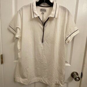 Sport Haley 1/4 Zip Golf White Collared Shirt size XL NEW with TAGS